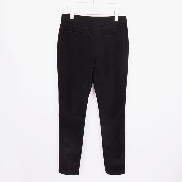 Alexander Wang Black Pants Zipper Detail Slim Fit Career Size 10 Womens Designer - Picture 2 of 11